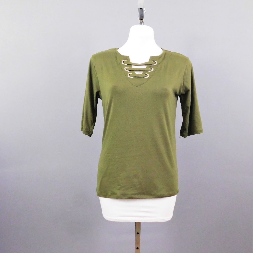 J for Justify Women Shirt Green L‎